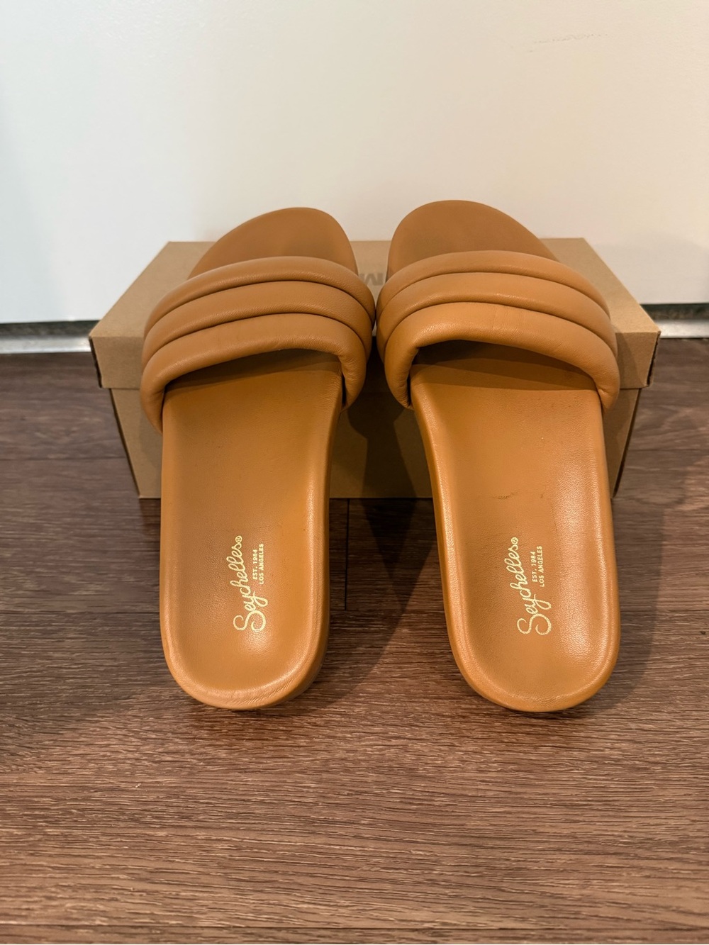 Seychelles Low Key Slide Tan Leather - Picture 5 of 6